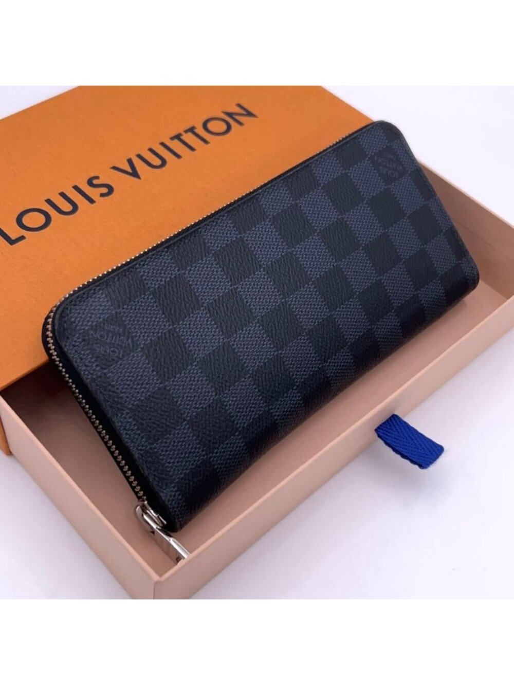 Louis Vuitton Damier Cobalt Zippy Wallet Vertical